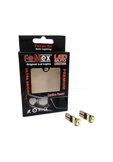 Peugeot 307 Led Plaka Aydınlatma Ampul Seti Femex Parlak Beyaz