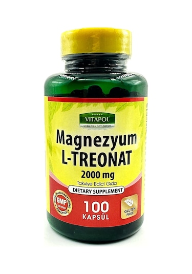 Vitapol Magnezyum L-treonat 2000 Mg 100 Vegan Kapsül mgltreonat