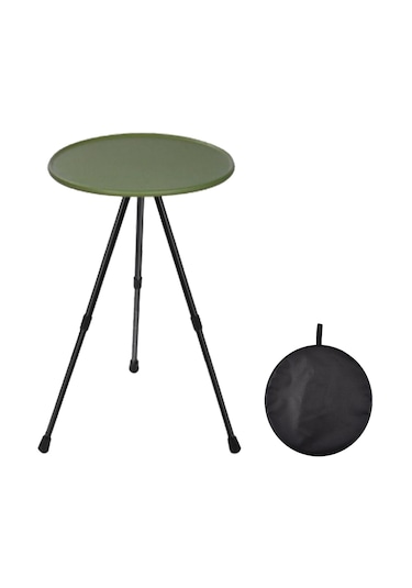 Dolıty Katlanabilir Masası, Açık Yuvarlak , Taşınabilir Mini Yeşil Çok Renkli