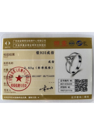 925 Ayar Gümüş Üçgen Yüzük Hediye Moda Takı