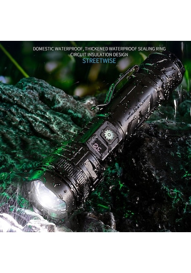 Cbtx A065-lazer Ev Dış Mekan El Feneri 20w Mor Işık Taşınabilir Lcd Ekran El Feneri Pilsiz