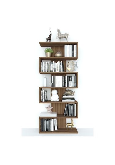 Moonlife Paris Dekoratif Kitaplık Ceviz