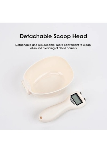 Wondernest Ve Tartı Mini Köpek Kedi Lichen Gümüş Evcil Elektronik Mama Ölçer Gümüş