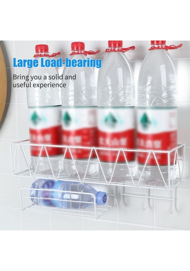 Ruicoo Siyah Demir Duvar Montajlı Banyo Dolabı, Kağıt Havlu Tutucu, 3 Kanca, Su Tüpü Deseni, Kusursuz Yapıştırıcı İle Zımpara, Şampuan, Sabun Depolama Siyah