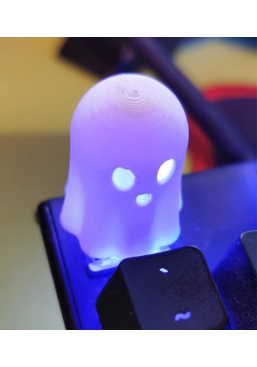 Hayalet Figürlü Mekanik Klavye Tuşu Glow İn The Dark Keycap G