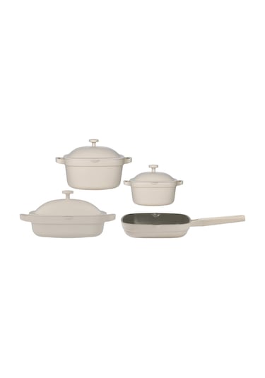 Emsan White Stone 7 Parça Tencere Seti