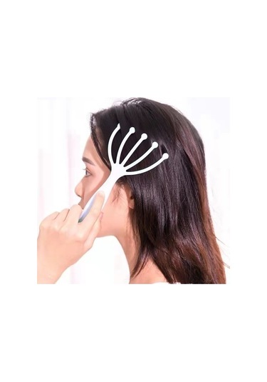 Kafa Masajı Saç Derisi Boyun Tarak Rulo Beş Parmak 9 Pençeleri Çelik Bilyalı El Rahatlama Ahtapot Kafa Masajı Z2mr0f Çok Renkli