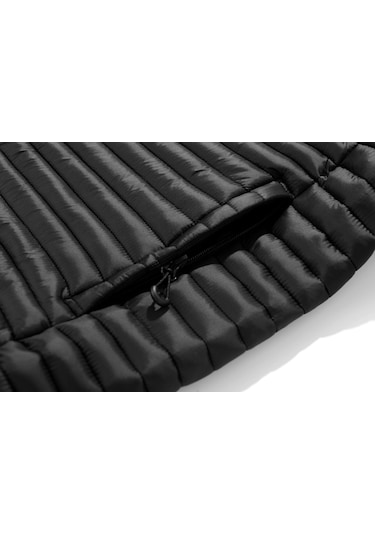 2025 Sonbahar Ve Kış Yeni Grafen Çıkarılabilir Kapüşonlu Pamuklu Ceket Gri