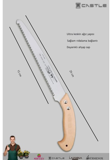 Budama Seti 2'li Budama Testeresi Budama Çakısı Aşı Çakısı Bıçağı