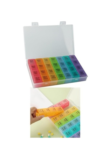 Pazly Vitaminler Taşınabilir Suntek Kutusu Için Hap Hap Gün 7 Lq Diğer