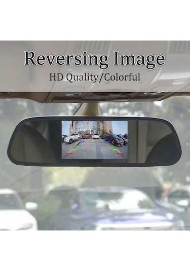 Yifomall 12v Araç Kamerası İle Hd Geri Görüş Ekranı - Ccd Ters Görüntü Sistemi