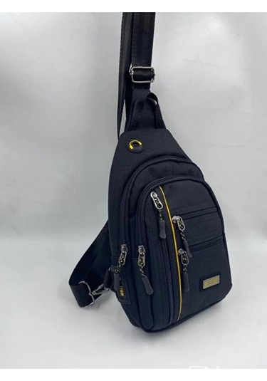 Siyah Çapraz Sırt Ve Omuz Bel Çantası Siyah