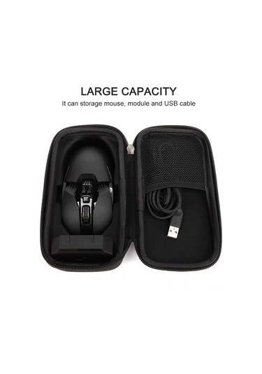Qingmipy Logitech G903/g900 İçin Taşınabilir Eva Taşıma Çantası - Çarpma Ve Darbeye Dayanıklı Seyahat Koruyucu Kılıf Siyah