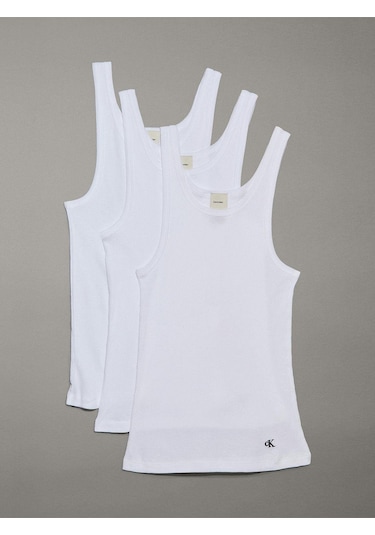 Calvin Klein Kadın 3 Lü Atlet Qs7493-9h0-8974 Beyaz