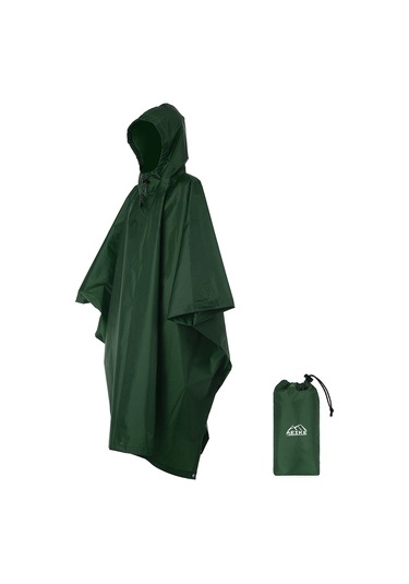 Leezsing Çok Amaçlı Ordu Yeşili Yağmurluk: Kamp Çadırı, Güneşlik Ve Su Geçirmez Seyahat Arkadaşı Ordu Yeşili Yeşil