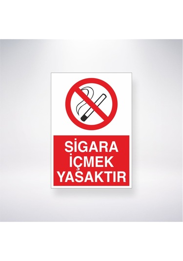 Sigara İçmek Yasaktır 21x28 Arkası Yapışkanlı Sticker