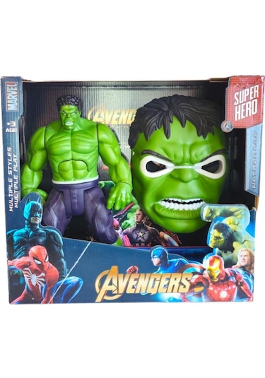 Ethem Oyuncak Hulk Maske Ve Figürü 8818-15-16-17