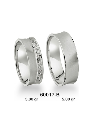 Gümüş Alyans Modeli-60017-B Cvbnm