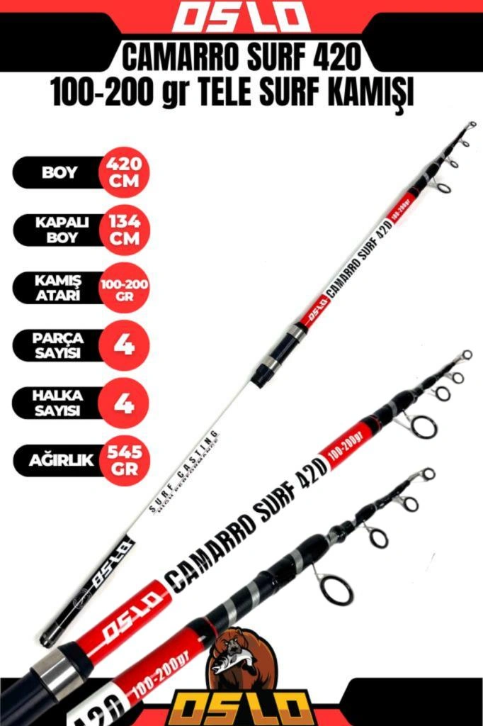 Oslo Camarro 420cm 100-200gr Oslo Surf Max 10000 Surf Olta Seti Standart