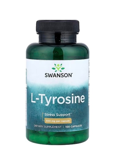 Swanson L-tyrosine Stress Support 500 Mg 100 Caps Aromasız
