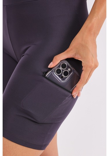 Scorp Alpha Kadın Biker Spor Tayt Antrasit STANDART