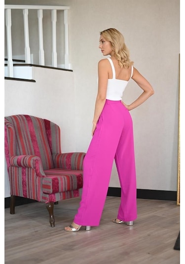 Lemajh Pembe Palazzo Pantalon-pembe Pembe