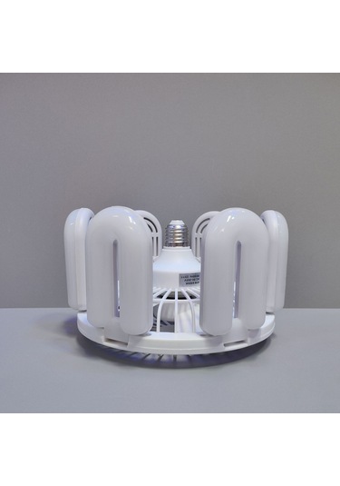 Ranyeek E27 Vidalı 60w Led Fenerli Fan, 4 Seviye Işık Ve Hız Ayarlamalı, Plastik Gövde, Açık/kapalı Boyut Ayarlı, Ac85-265v Geniş Voltajlı