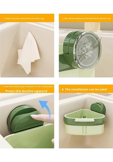 Maxaccess Turuncu Emniyetli Drenajlı Duş Mutfak Rafı Banyo Lavabo Saklama Ünitesi Turuncu