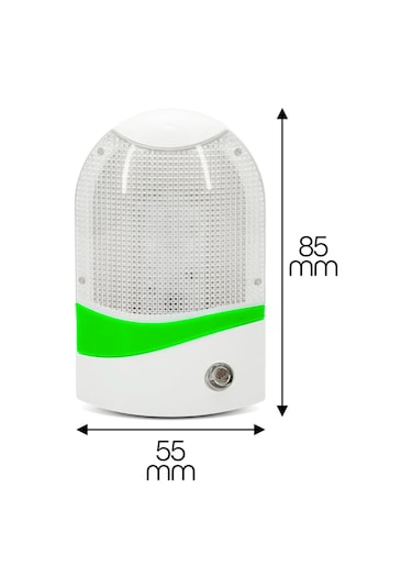 Otomatik Gece Lambası Işığa Duyarlı Ldr Sensörlü Fotoselli Karanlık Sensörlü Işık Renkli 8884 Beyaz