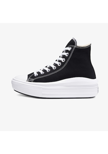 Converse Chuck Taylor All Star Move Platform Hi Unisex Siyah Sneaker Düz 568497c Siyah