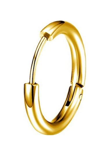 Chavin Çelik 10 MM Gold Küçük Unisex Halka Küpe Et96sr Altın