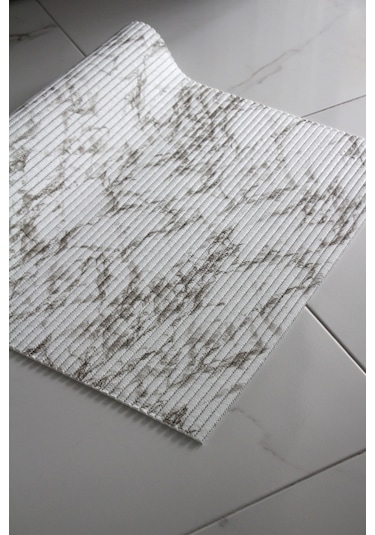 Aqua Mat Islak Zemin Kaydırmaz Çok Amaçlı Paspas 8004-mermer gri