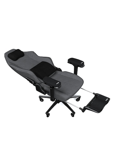 Exvega Pandora Ayak Uzatmalı Masajlı Profesyonel Yönetici Ve Oyuncu Koltuğu Kumaş, Gri Gri