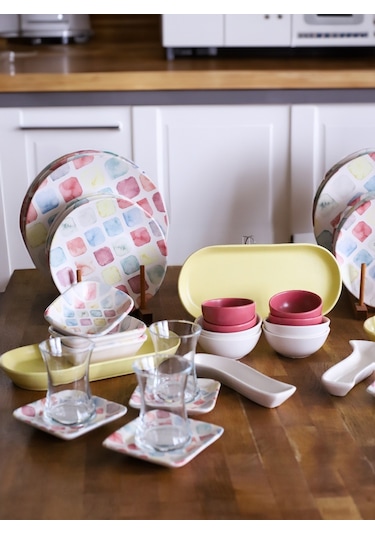 Keramikatakım Kahvaltı Colors 41 Parça 6 Kişilik