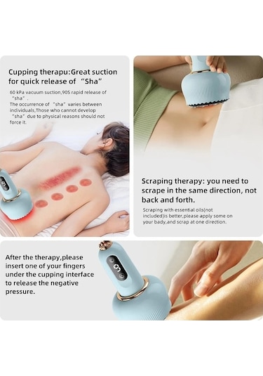 Willowhaven Elektrikli Güzergah Masaj Vakum Emme Zayıflama Vücut Mavi Mavi