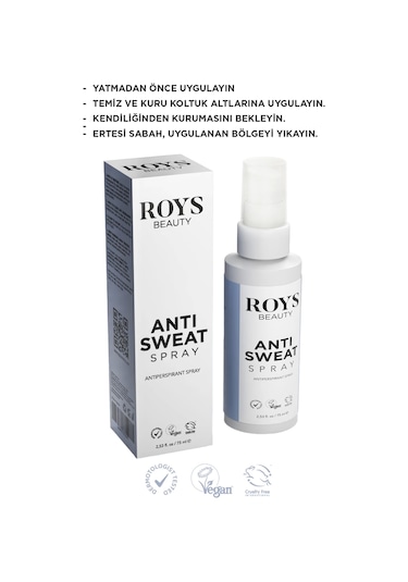 Roys Beauty Antiperspirant Sprey 75 Ml