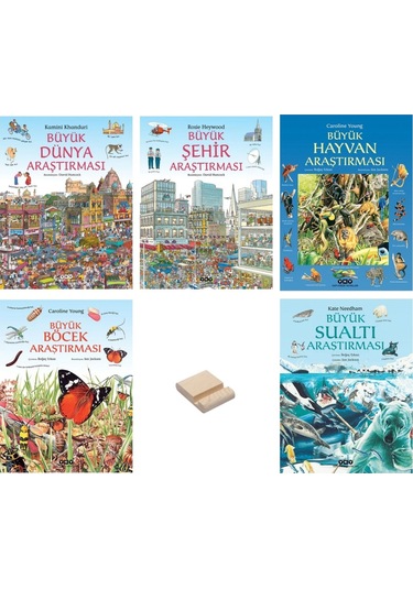 Dünya Şehir Hayvan Böcek Ve Sualtı Araştırmaları Serisi 5li Set