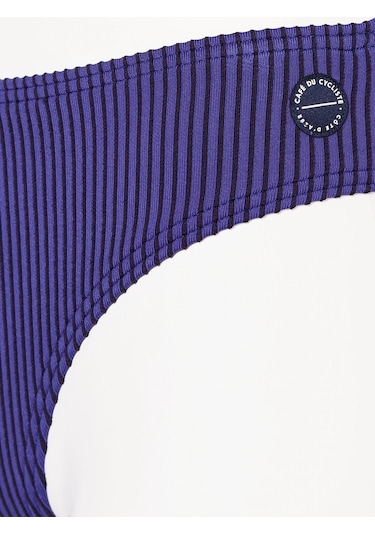 Cafe Du Cycliste Jasmın Çizgili Bustier Bikini Takımı Mor