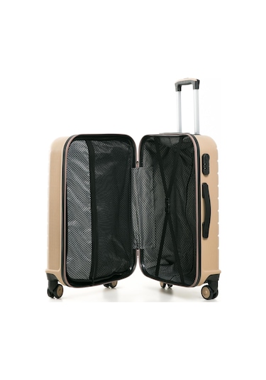 Yefa Pp Polipropilen Kırılmaz Orta Boy Valiz Altın