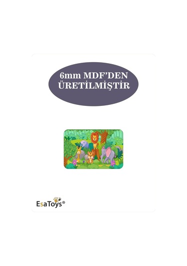 Ahşap Çocuk Puzzle 6 Parça-64
