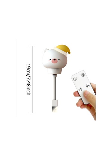 Led Usb Gece Lambası Sevimli Karikatür Gece Lambası Ayı Bebek Çocuk İçin Uzaktan Kumanda Odası Dekoru Başucu Gece Lambası 56853116 Diğer
