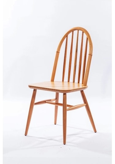 Ahşap Natural El Yapımı Bella Sandalye 2 Adet