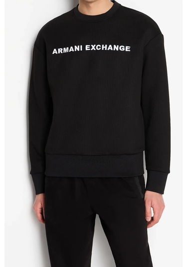 Erkek Bisiklet Yaka Sweatshirt-siyah Siyah