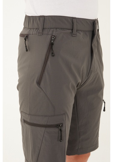 Camp Scoutland Camp715 Outdoor Tactical Su İticili Yazlık Erkek Taktik Şort Gri