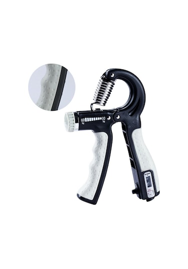 Ayarlanabilir Sayaçlı El Kol Bilek Güçlendirici Egzersiz Aleti Siyah