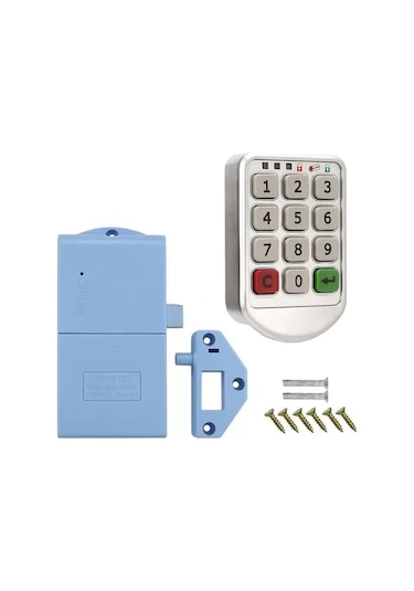 Pm-26723 Tuş Şifreli Gri Çekmece Dolap Kilidi 2'li Paket