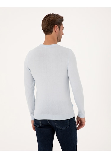 Pierre Cardin Erkek Açık Mavi Kazak /triko 50314192-vr003 Açık Mavi