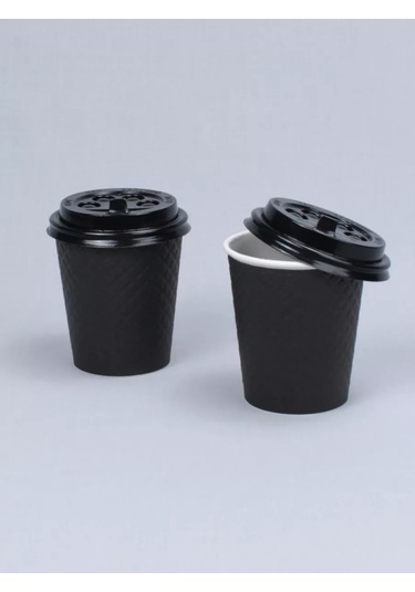 Softhomecraft 2 Katlı Kağıt Bardak 250 Ml 50 Adet, Kapaklı 173946798 100 adet