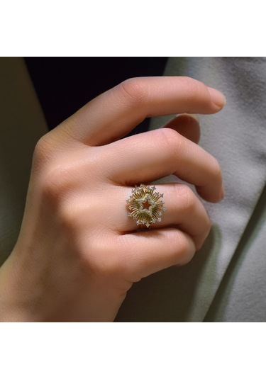 Lilarote Yıldız Figürlü Tasarım Yüzük