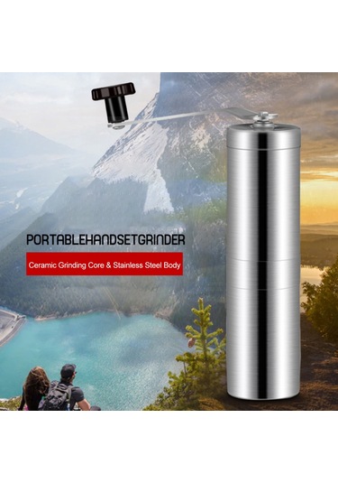 Leezsing Manuel Kahve Öğütücü Kahve Çekirdeği Öğütücü Makinesi Ayarlanabilir Paslanmaz Çelik Kahve Çapak Değirmeni Öğütücü